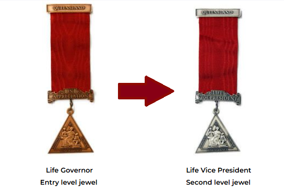 Life Governor to Life Vice President